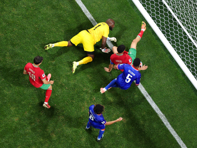 Achraf Hakimi sărbătorește golul marcat pentru Maroc la Cupa Mondială 2026