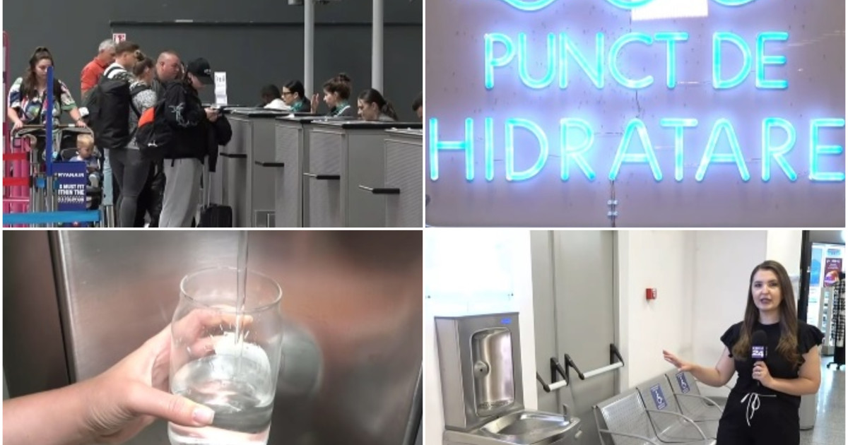 Aeroportul Cluj-Napoca oferă apă potabilă gratuită pasagerilor, după instalarea a nouă stații de hidratare