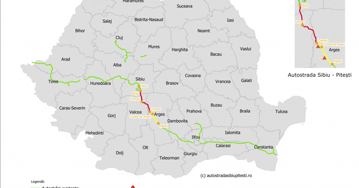 Al treilea tunel de pe secțiunea 2 a autostrăzii Sibiu-Pitești a intrat în execuție
