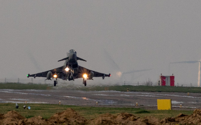 Aeronavă Eurofighter Typhoon a Forțelor Aeriene Britanice