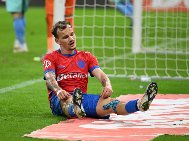 Alexandru Pantea în timpul unui meci pentru FCSB