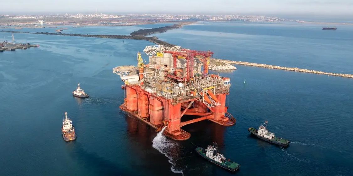 Platformă de extracție gaze în Marea Neagră