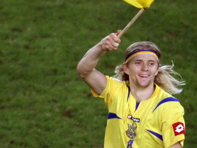 Anatoliy Tymoshchuk în timpul unui meci de fotbal