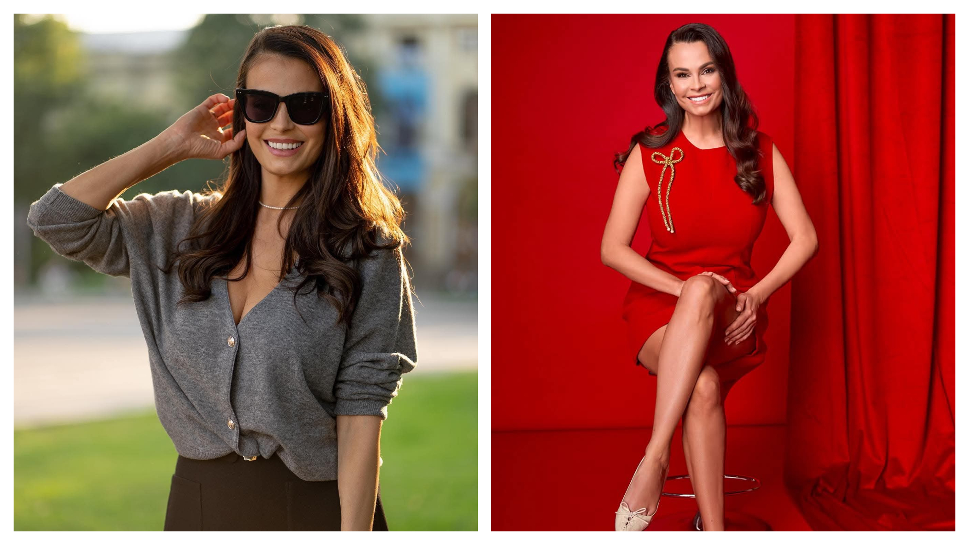 Anca Serea zâmbind, îmbrăcată elegant