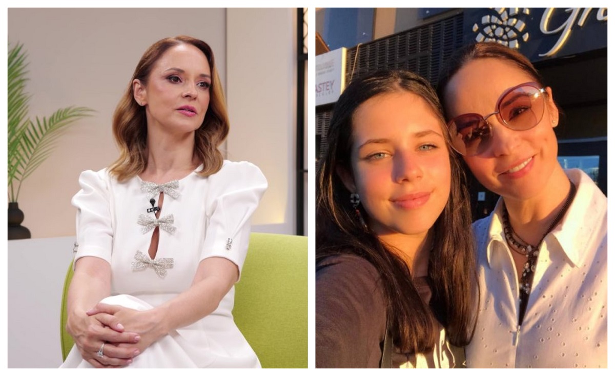 Andreea Marin și fiica sa Violeta, zâmbind împreună