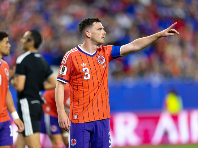 Andy Robertson, căpitanul Scoției, în timpul meciului cu Haiti la Cupa Mondială 2026