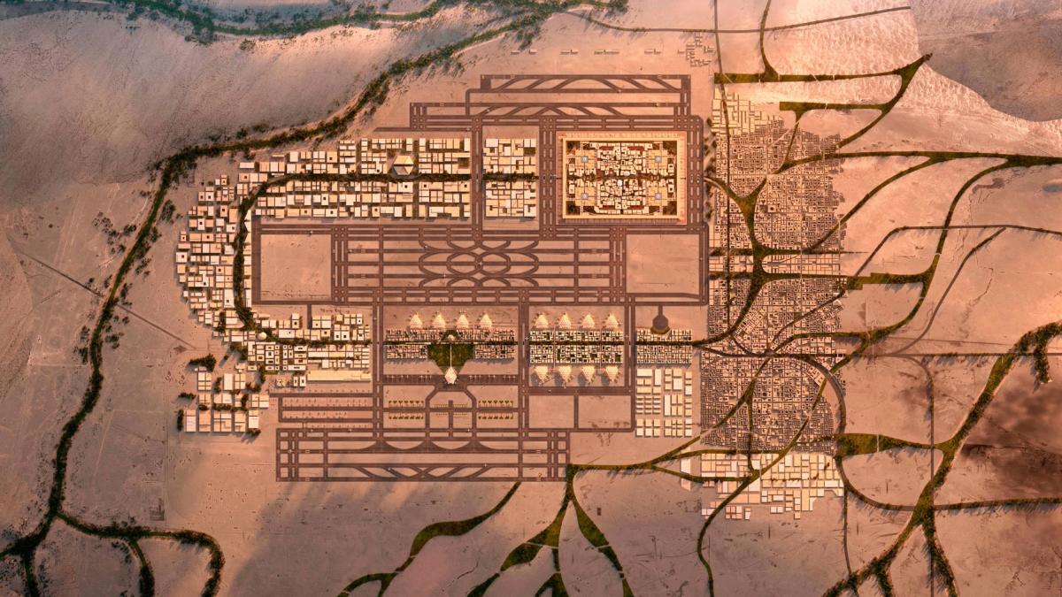 Șantierul Aeroportului King Salman din Riad, Arabia Saudită