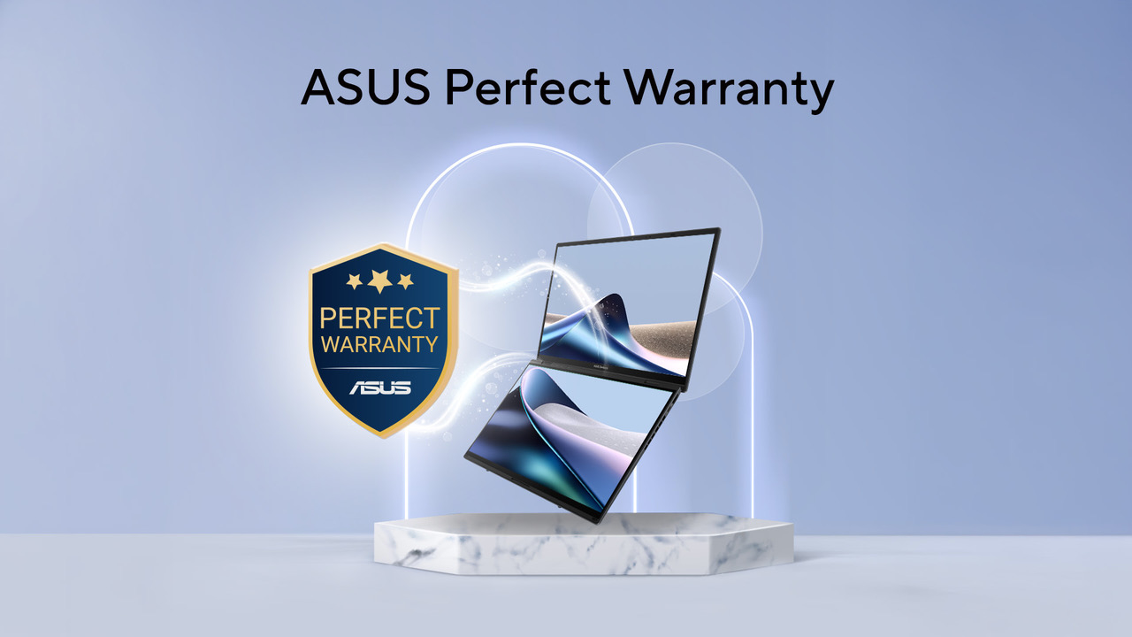 Laptop ASUS cu sigla Perfect Warranty