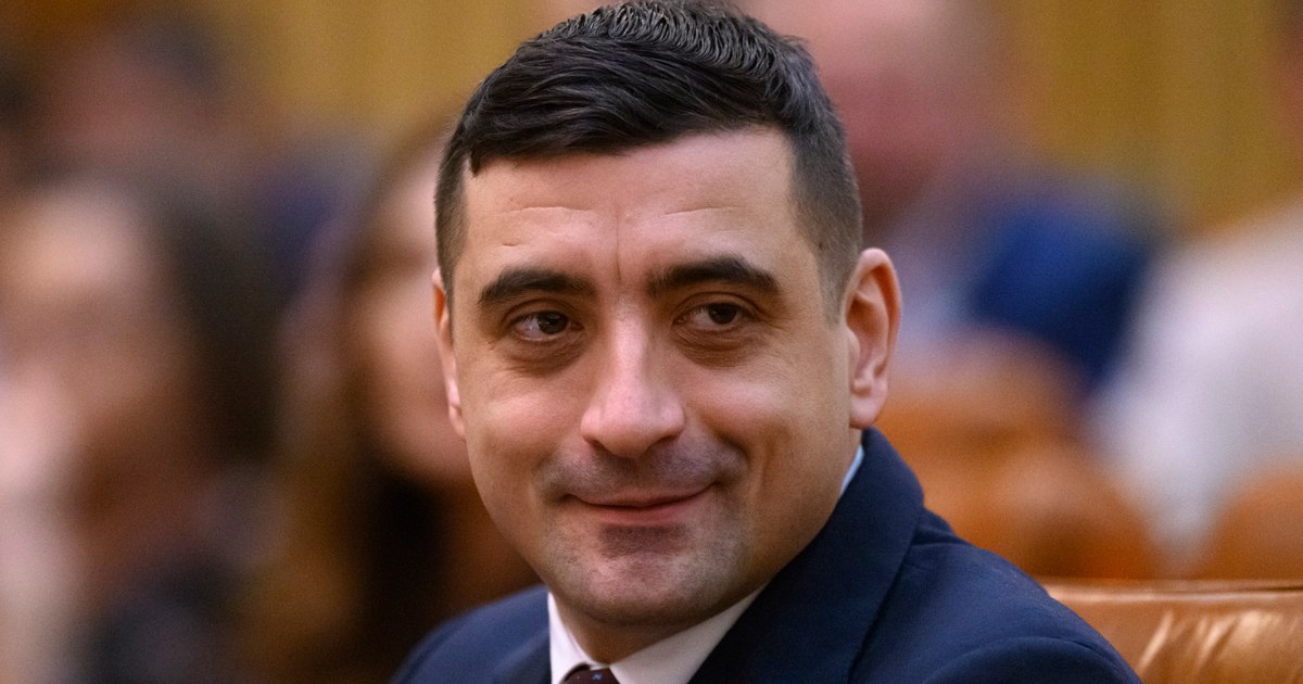 Liderul AUR, George Simion, la o conferință de presă