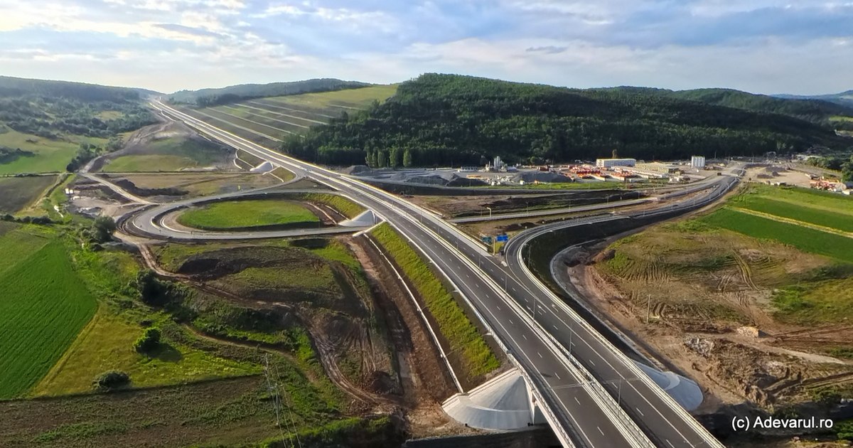 Lucrări la autostrada Transilvania, segment Zimbor-Poarta Sălajului
