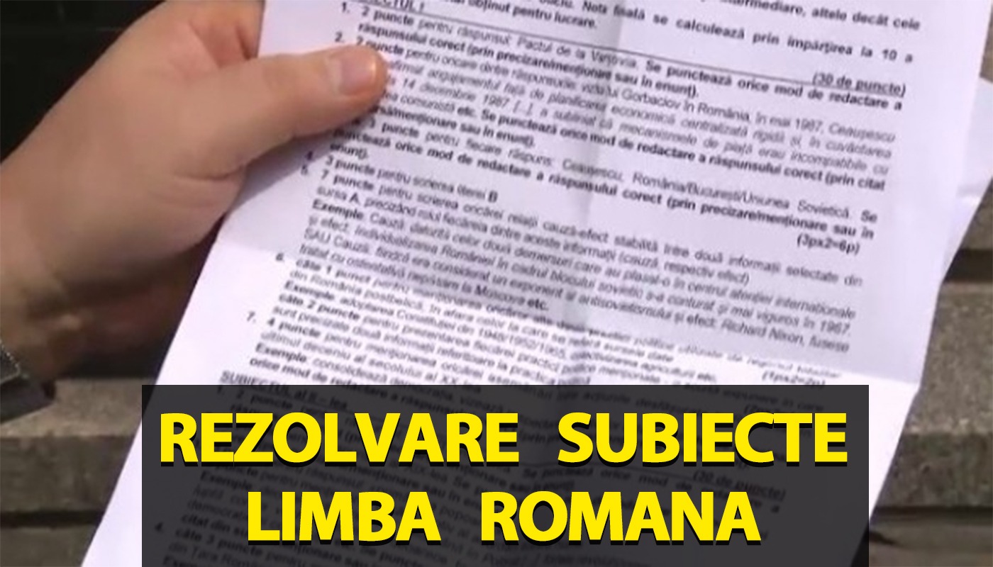 Bacalaureat 2026: Subiectele la Limba Română, cu texte de Pillat, Rebreanu, Bacovia și Arghezi