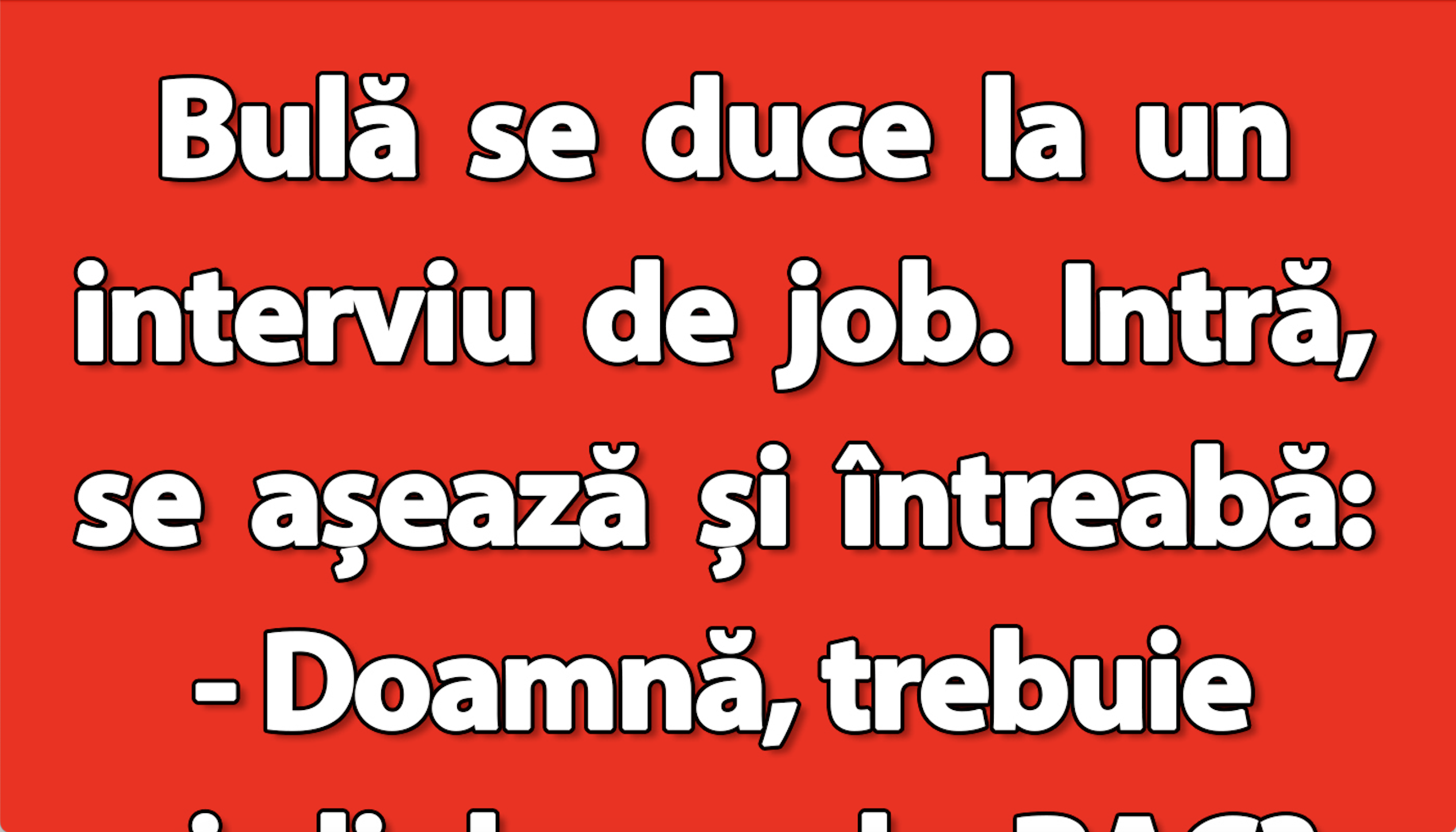 Banc: Bulă la interviu de job și diploma de BAC cu împuternicire