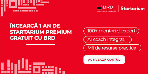 Parteneriat BRD Startarium pentru antreprenori