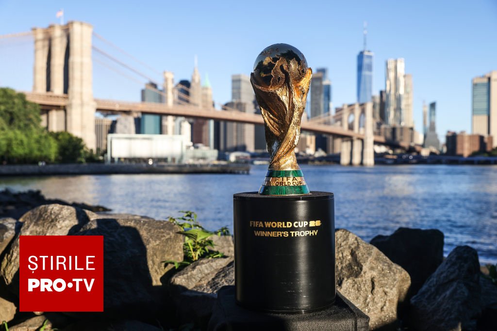 Harta cu țările gazdă ale Campionatului Mondial 2026: SUA, Canada și Mexic