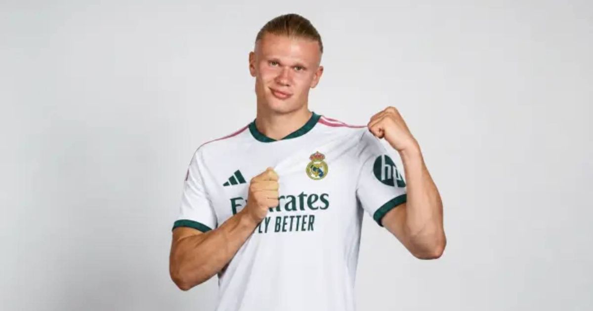 Erling Haaland în tricoul lui Manchester City