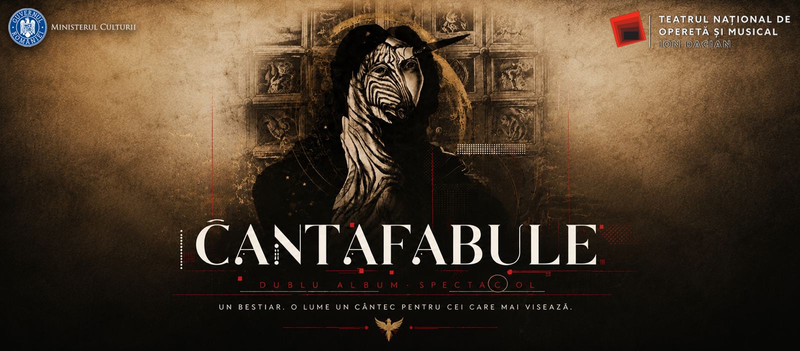 Afisul concertului Cantafabule la Teatrul Național de Operetă și Musical Ion Dacian