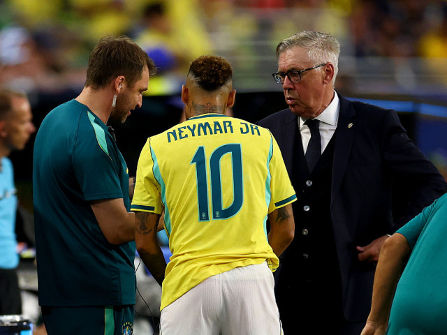 Neymar în meciul Brazilia - Scoția la Cupa Mondială 2026