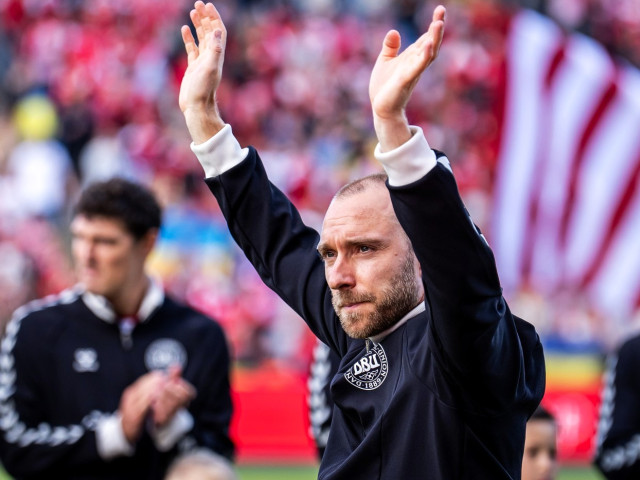 Christian Eriksen pe terenul de fotbal