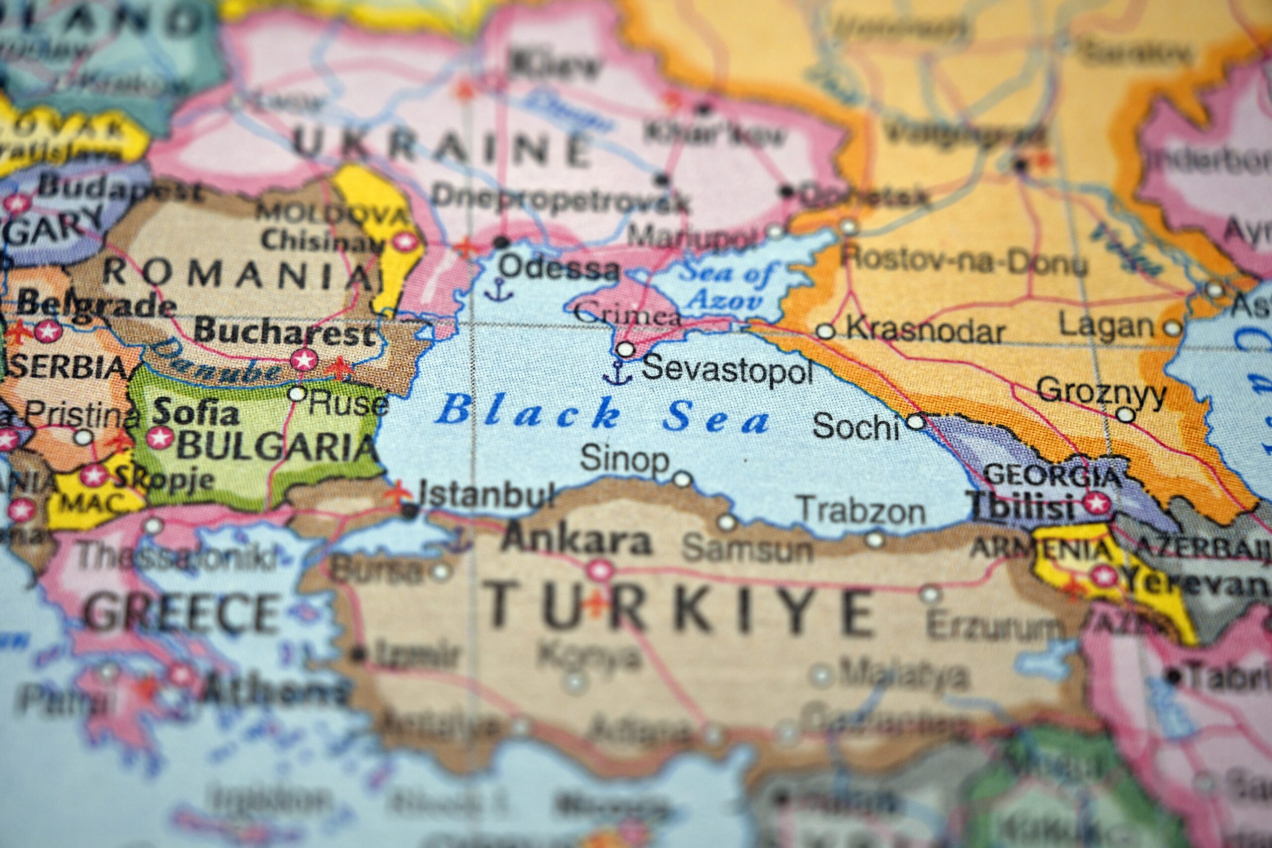 Cinci cutremure înregistrate în patru ore în Marea Neagră, lângă Crimeea