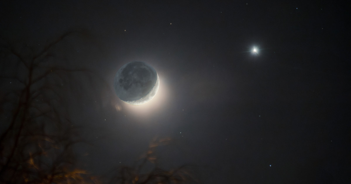 Conjuncția Venus-Jupiter pe cerul serii