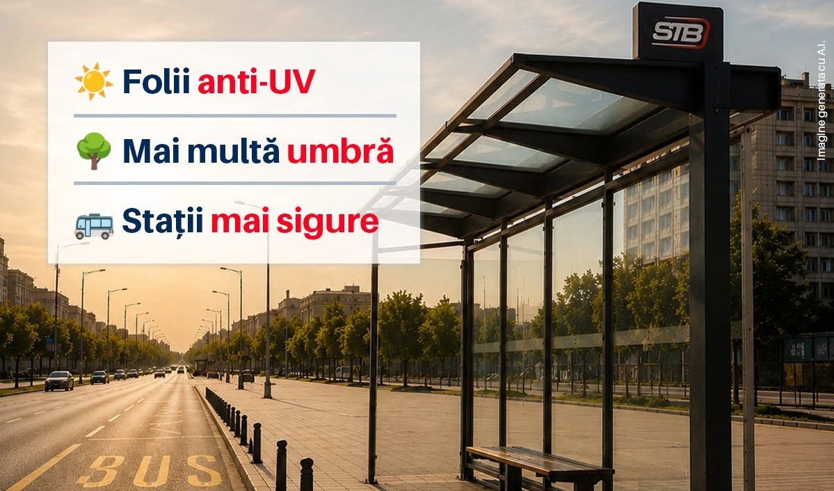 Stație STB cu folii de protecție solară