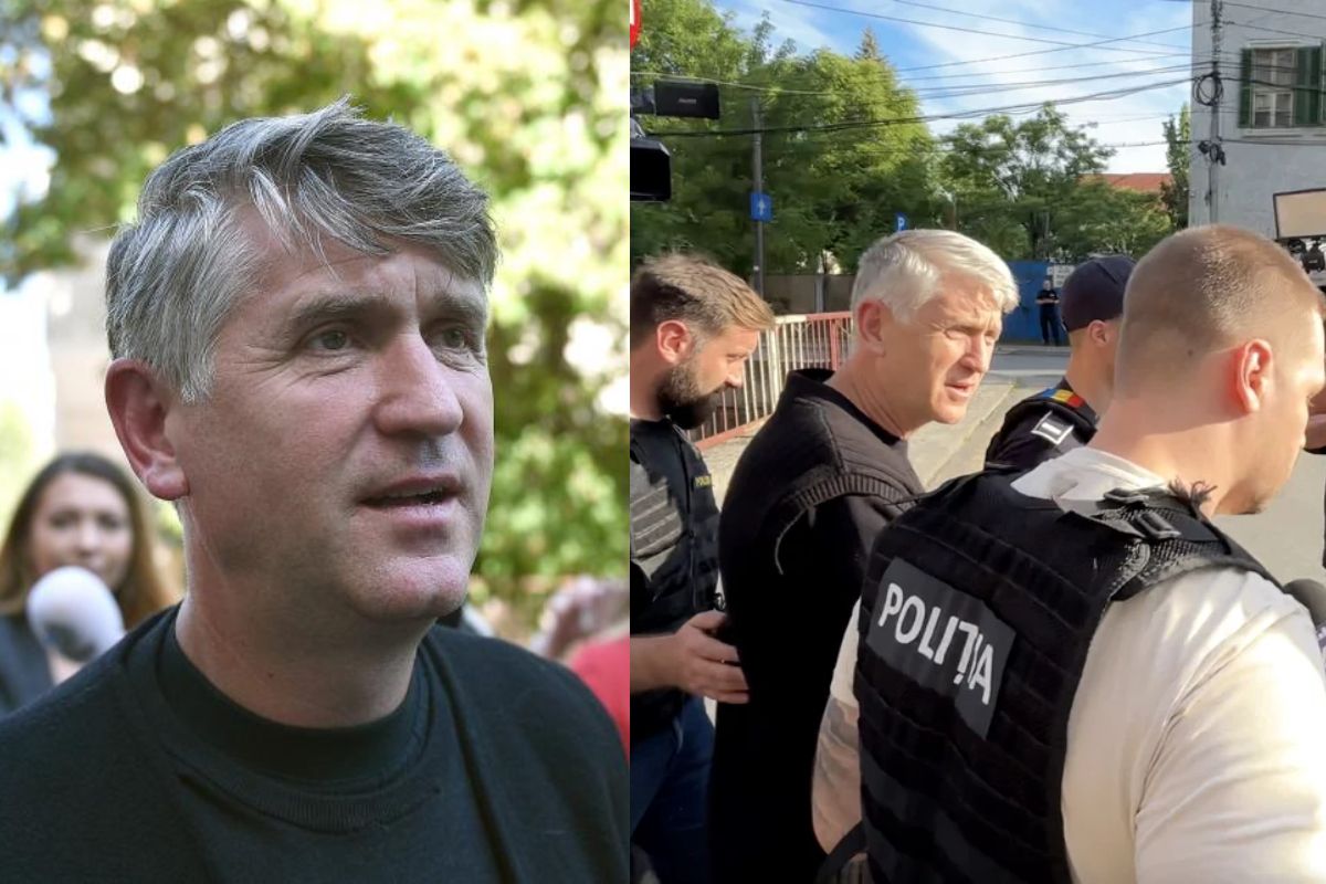 Cristian Pomohaci în timpul unei apariții publice