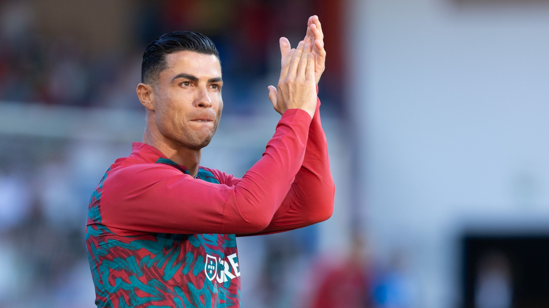 Cristiano Ronaldo în echipamentul naționalei Portugaliei