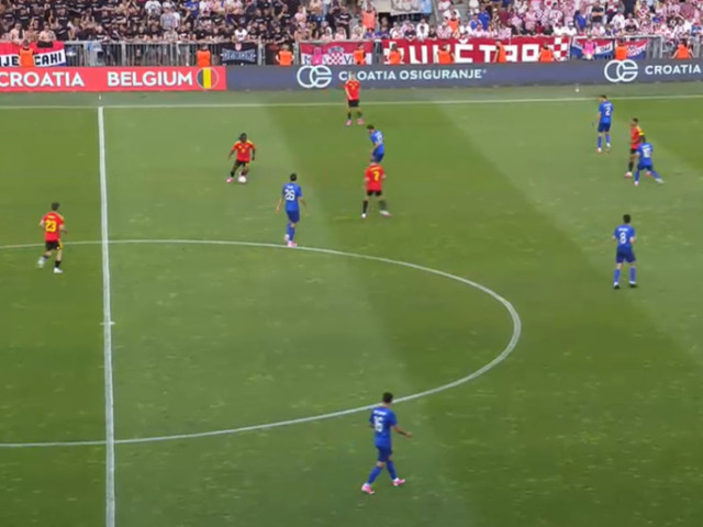 Meci de fotbal Croația - Belgia