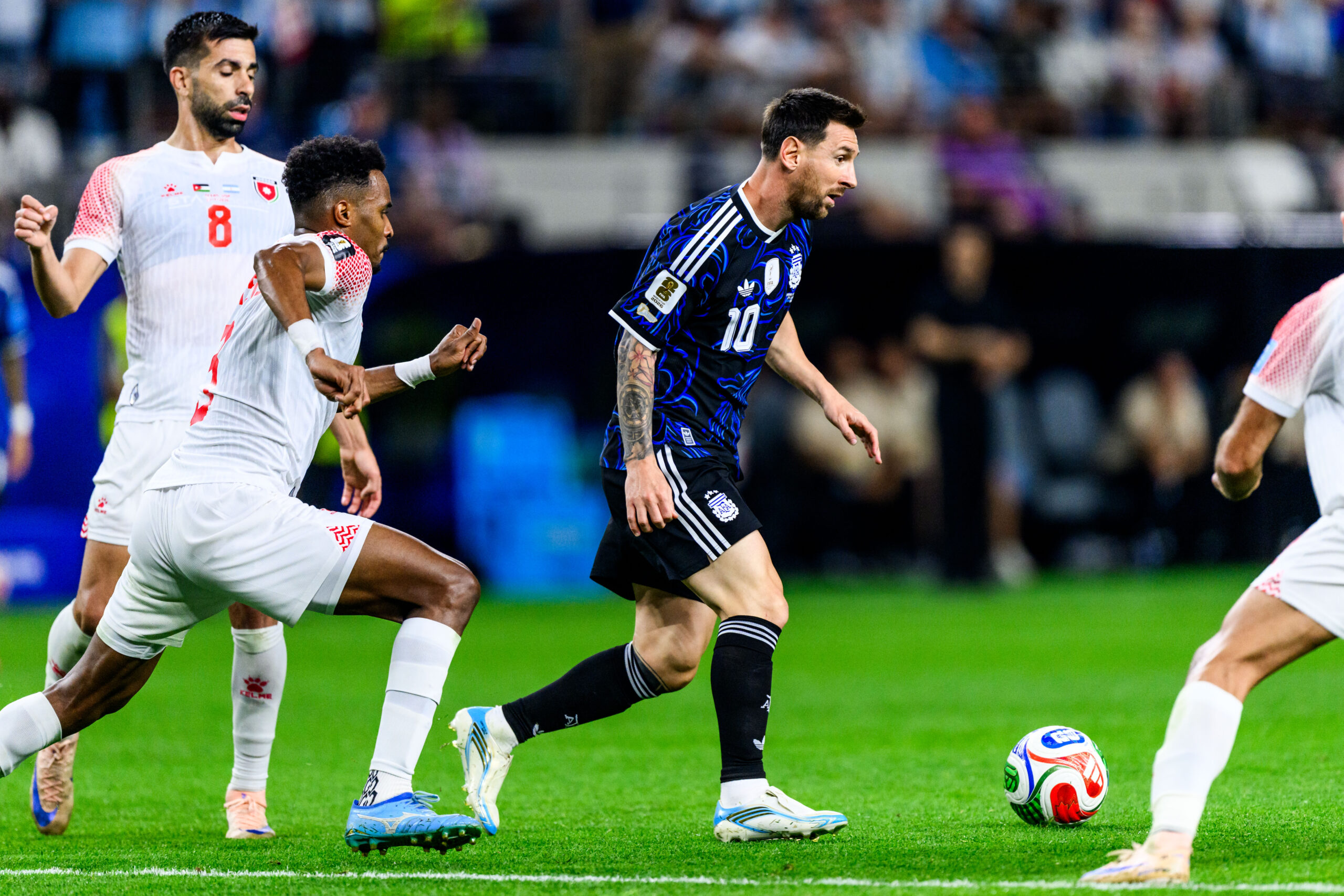 Leo Messi sărbătorind un gol pentru Argentina la Cupa Mondială 2026