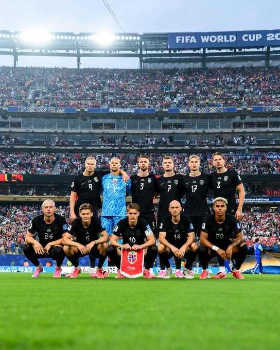 Erling Haaland sărbătorind un gol pentru Norvegia la Cupa Mondială 2026
