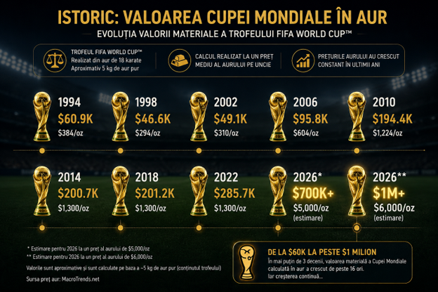 Trofeul Cupei Mondiale FIFA din aur