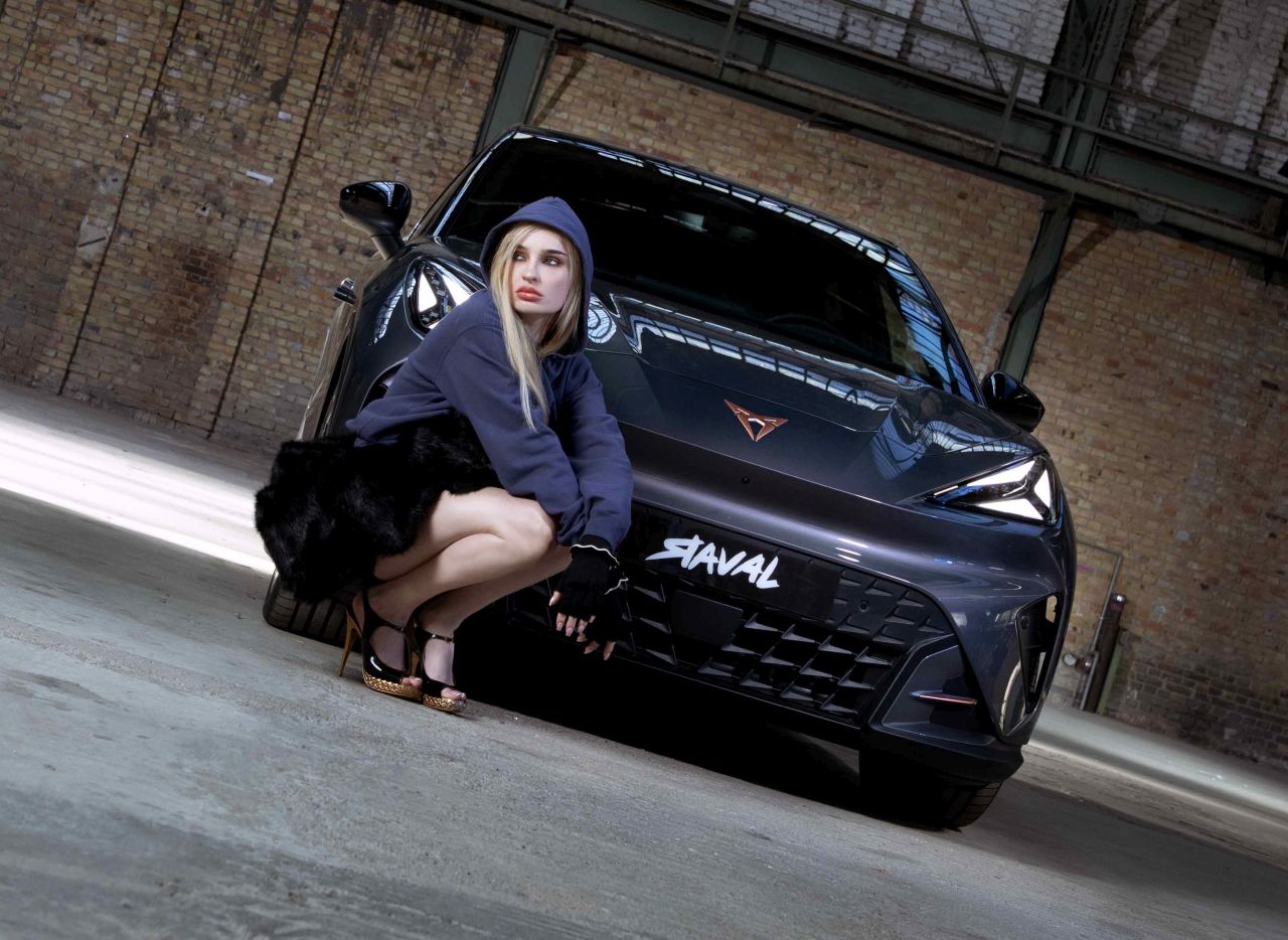 Cupra Raval, mașină electrică compactă, vedere frontală