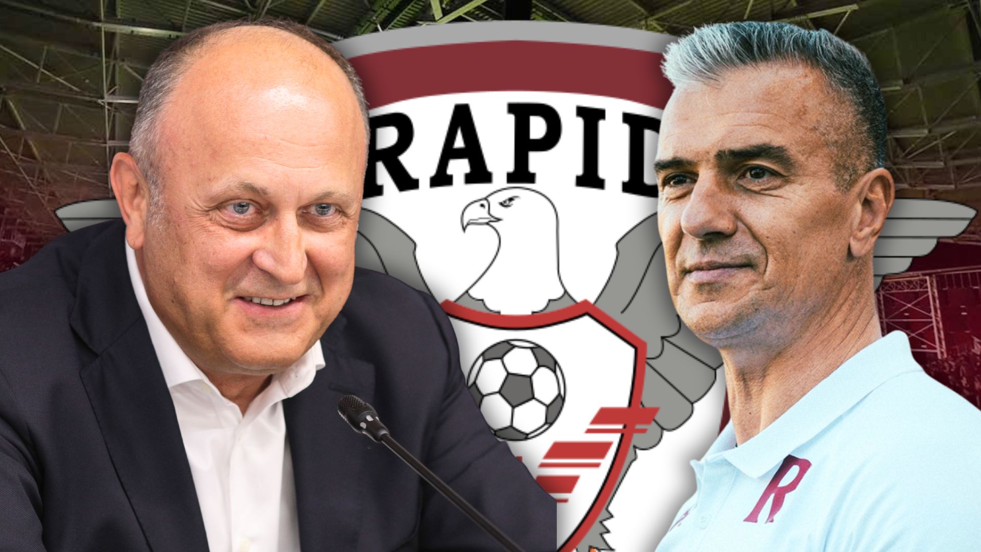 Dan Șucu și Daniel Pancu la Rapid