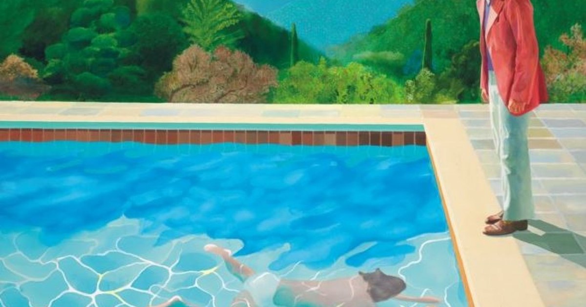 David Hockney, artist britanic, portret