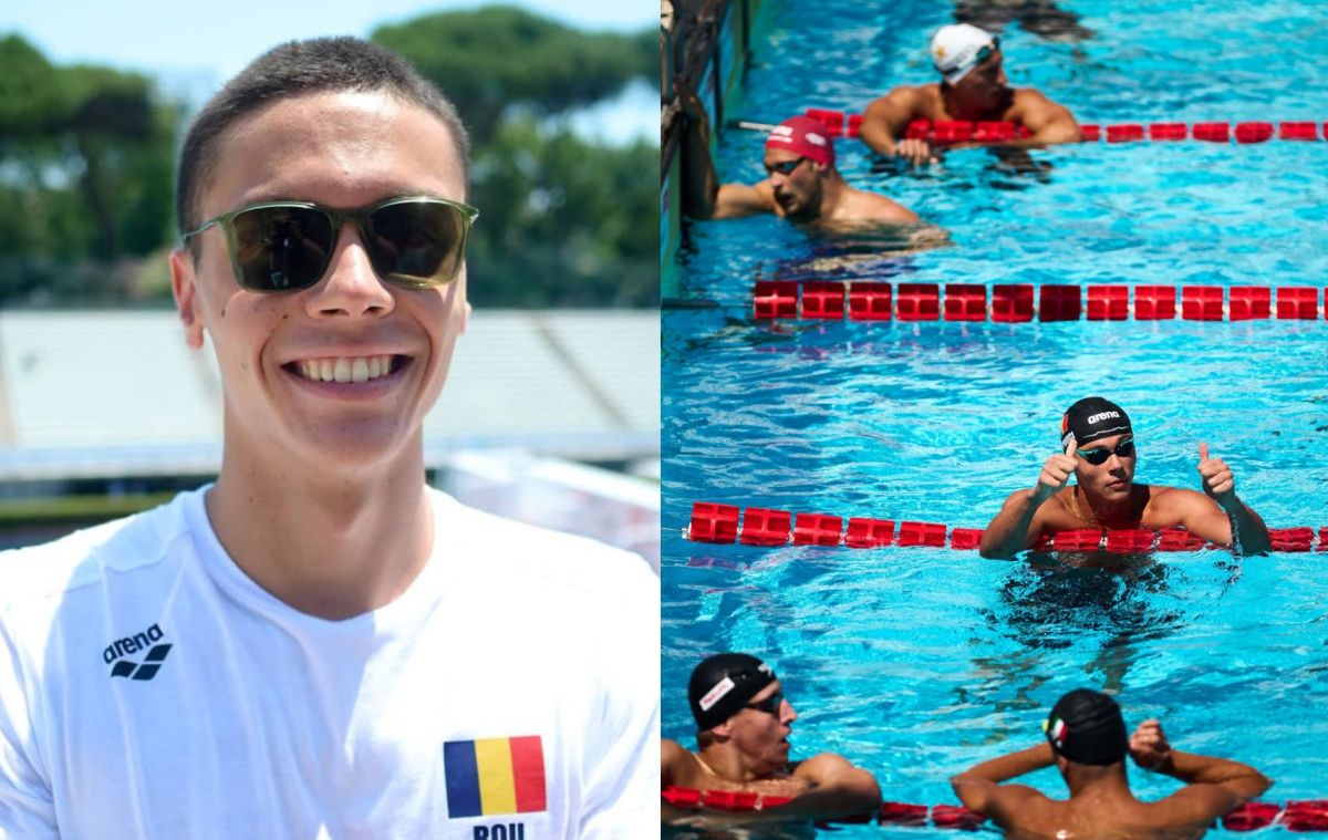 David Popovici, două medalii de aur și un argint la Trofeul Settecolli. Recorduri și emoții la Roma