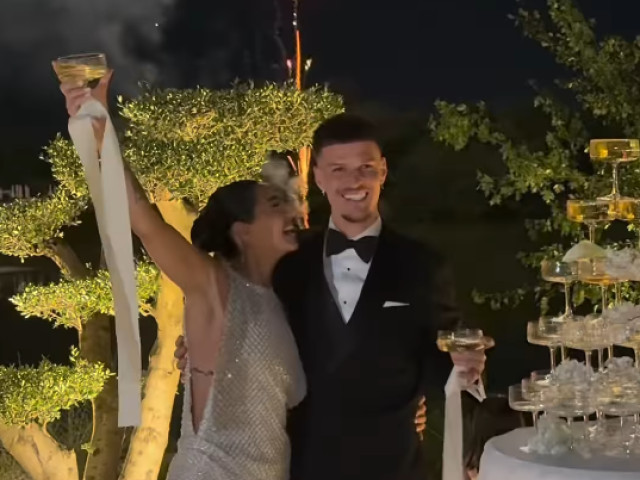 Dennis Man și Alexandra Ionela Grigoriță la nunta lor
