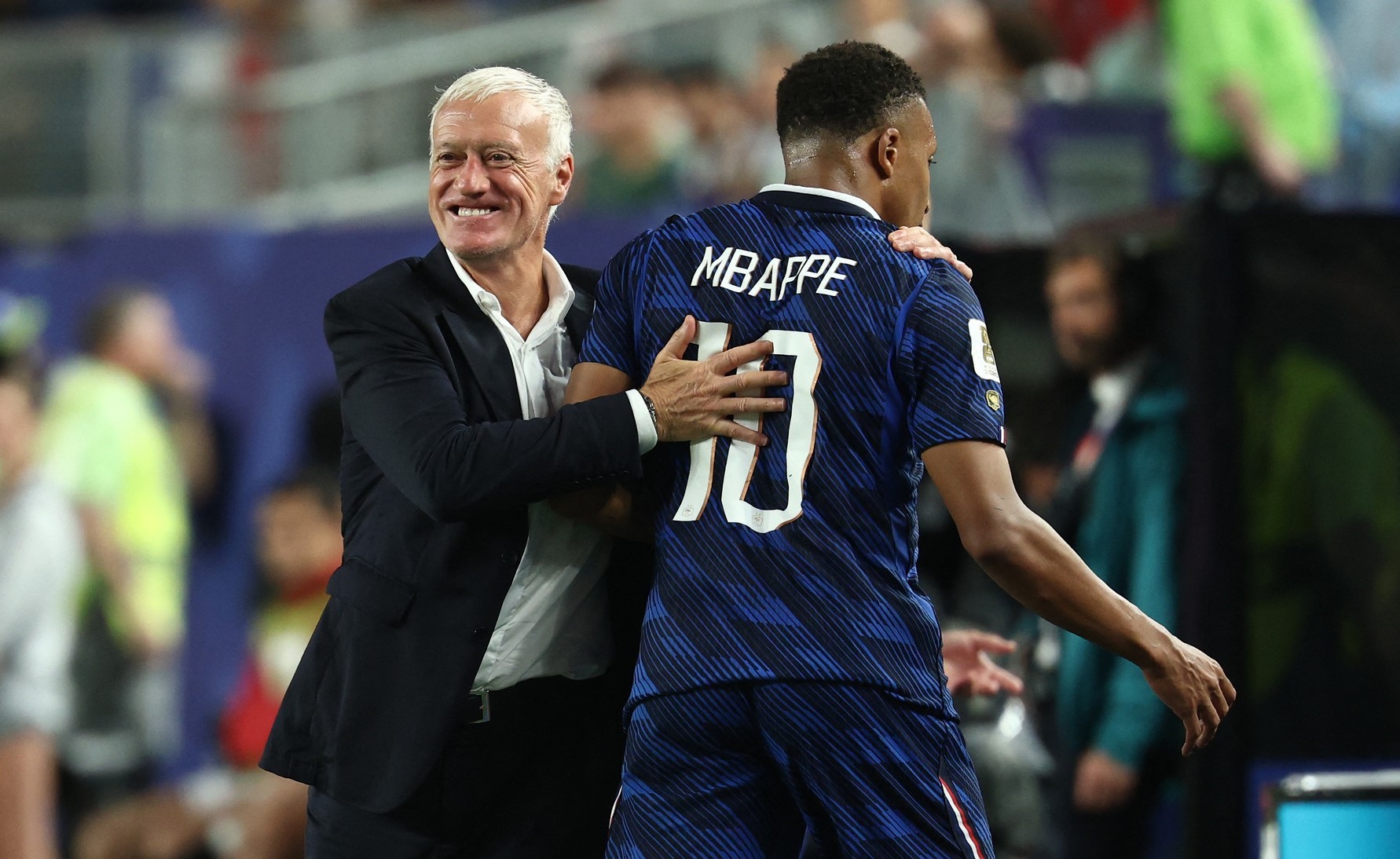 Didier Deschamps la conferința de presă după meciul Franța – Irak