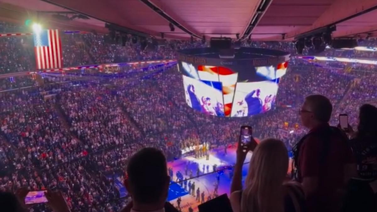 Donald Trump la meciul NBA, Madison Square Garden