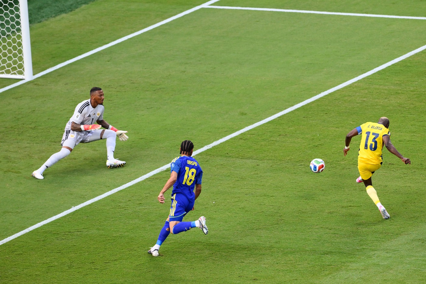 Jucători ai Ecuadorului în meciul cu Curaçao la CM 2026