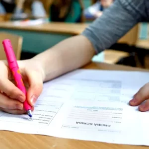 Elevi la examenul de Evaluare Națională