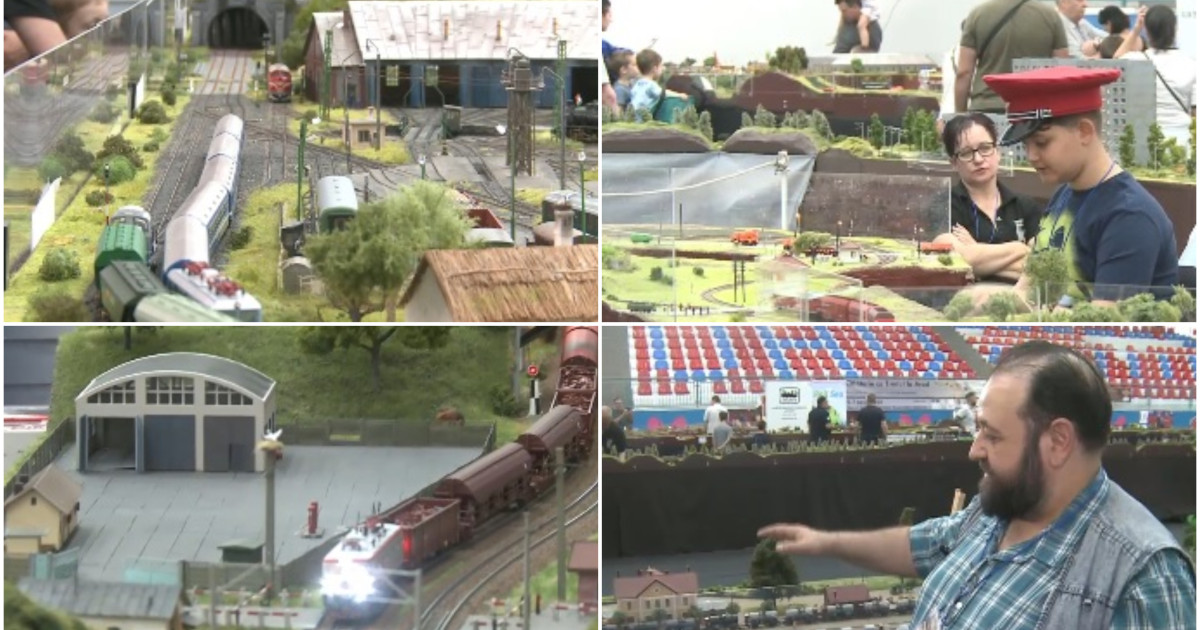 Expoziție inedită la Arad: trenuri în miniatură din patru țări, de la aburi la mare viteză