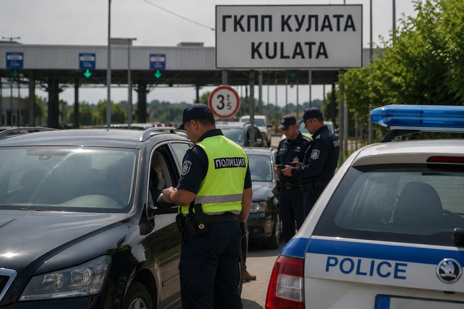 Familie de români, amendată în Bulgaria imediat după trecerea vămii Kulata: riscau sute de euro