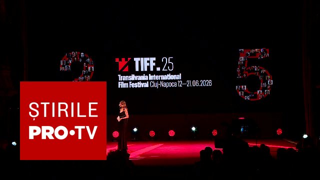 Momentul decernării Trofeului Transilvania la TIFF.25