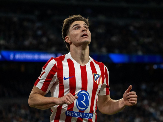 Julian Alvarez în tricoul lui Atletico Madrid