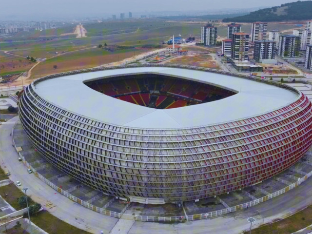 Mirel Rădoi, antrenorul lui Gaziantep, pe stadion