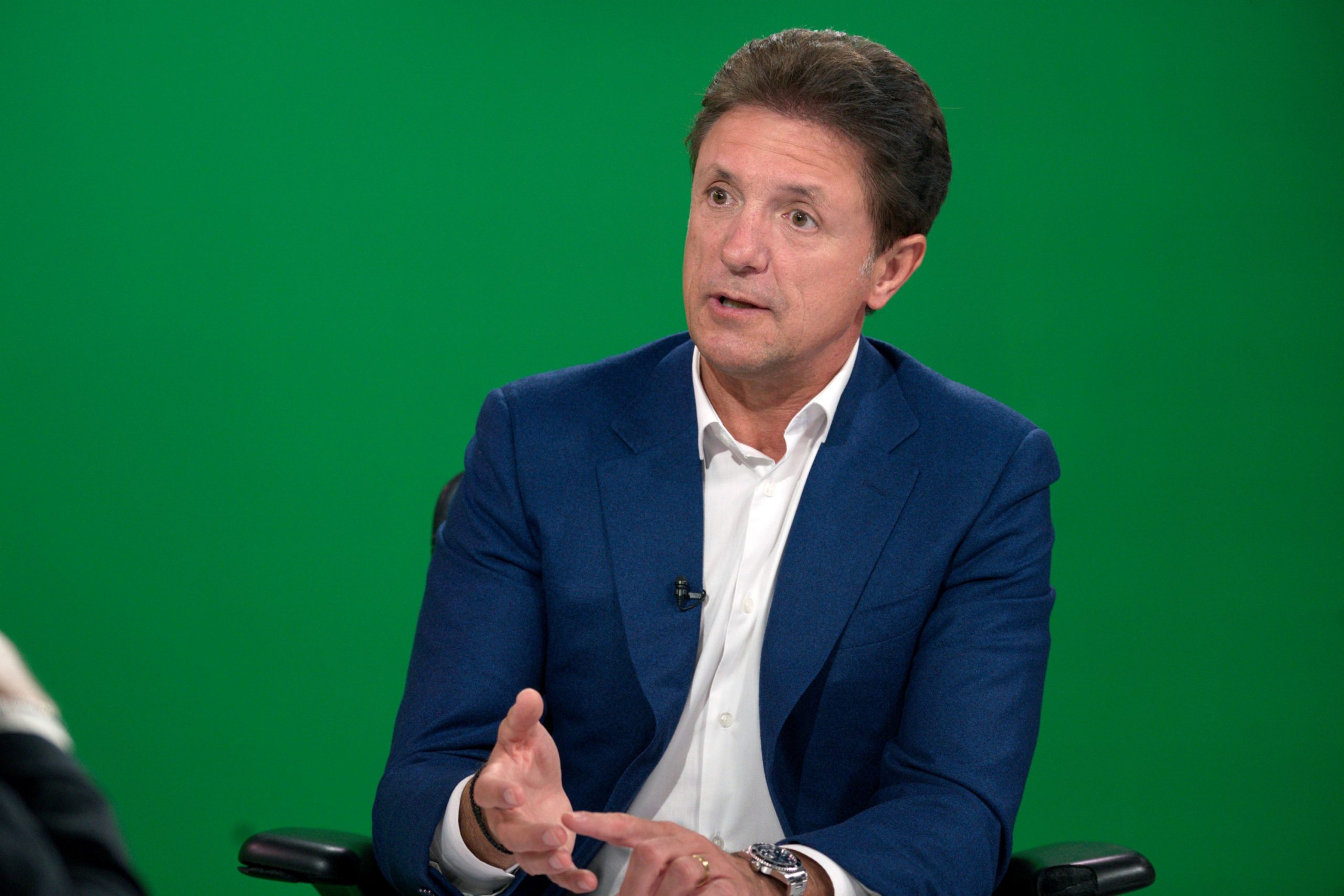 Gică Popescu în timpul unui interviu
