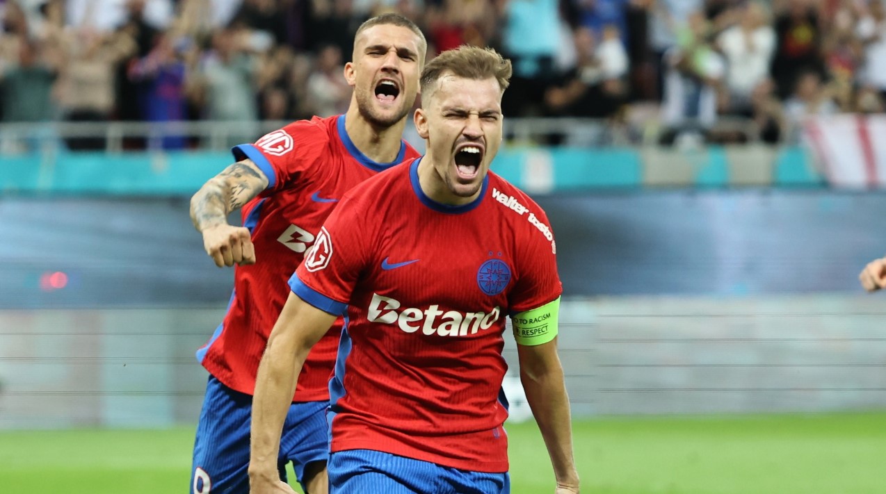 Darius Olaru în timpul unui meci pentru FCSB