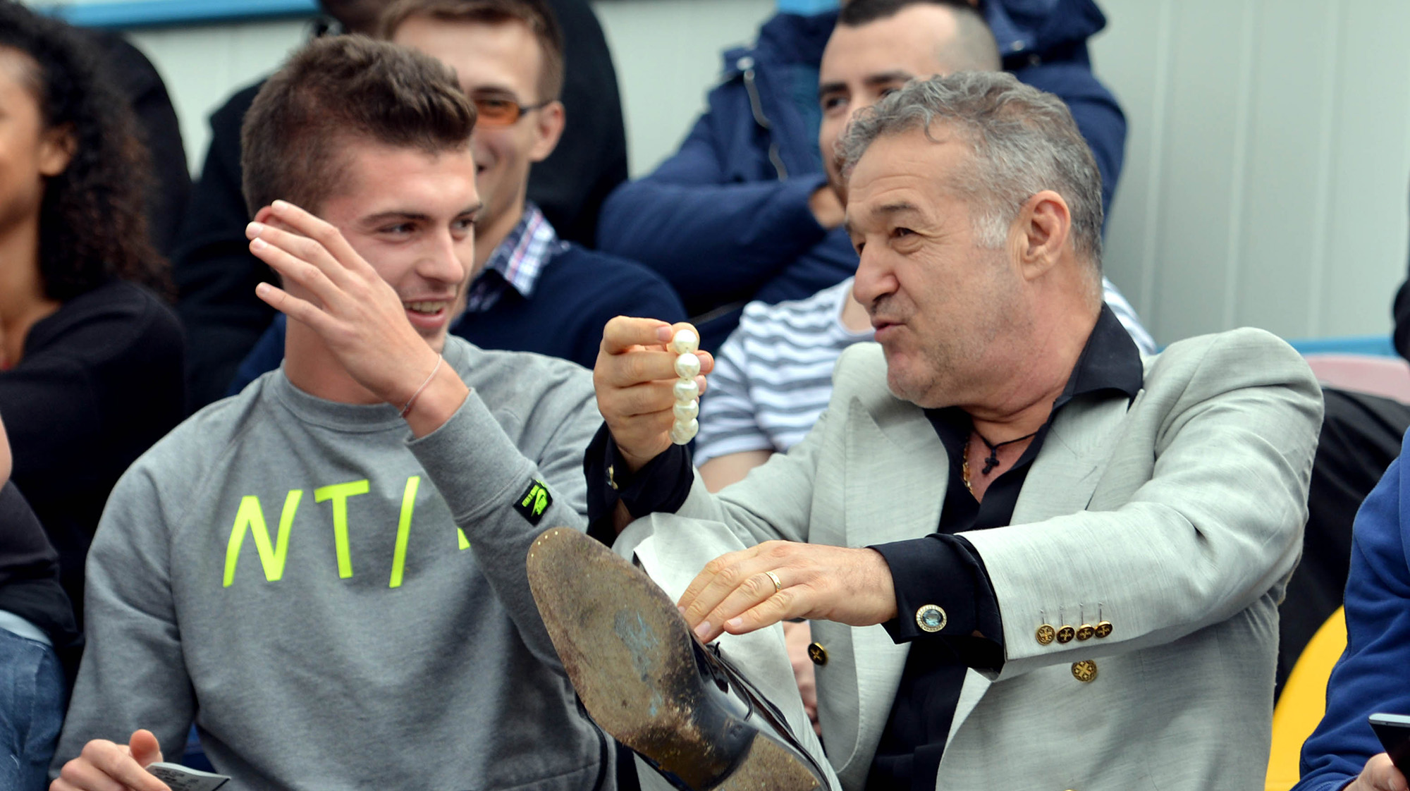 Gigi Becali și Florin Tănase la FCSB