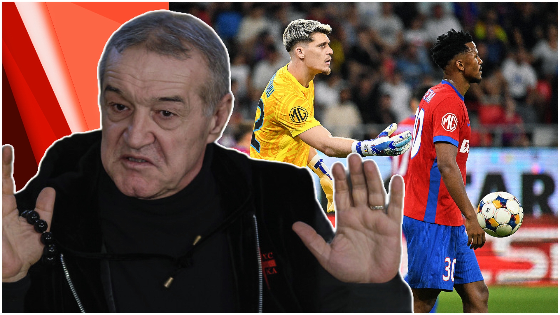 Gigi Becali la o conferință de presă