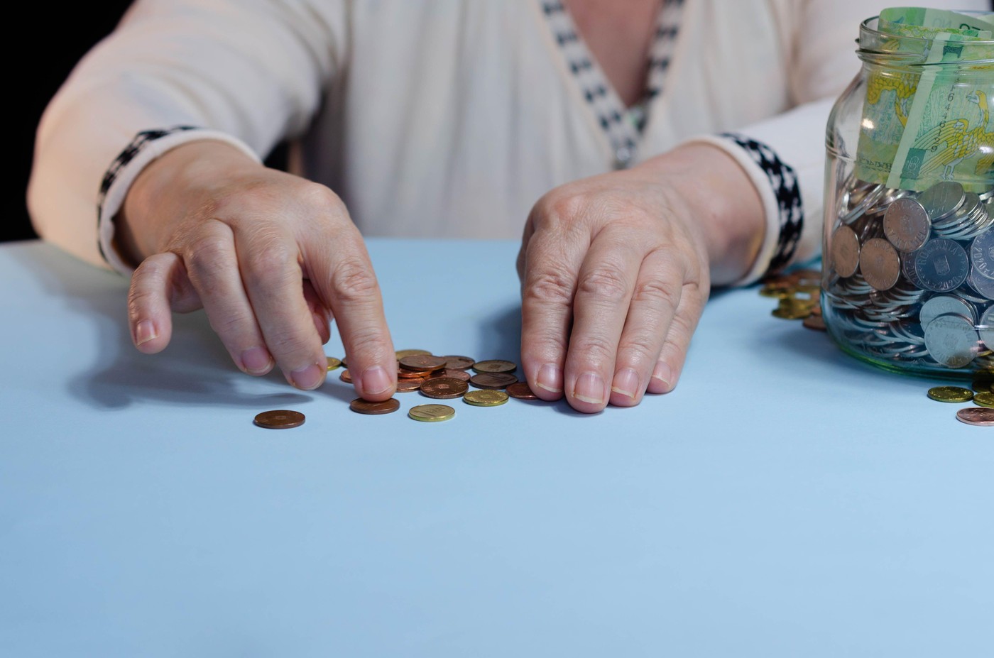 Grafic cu economii și pensie